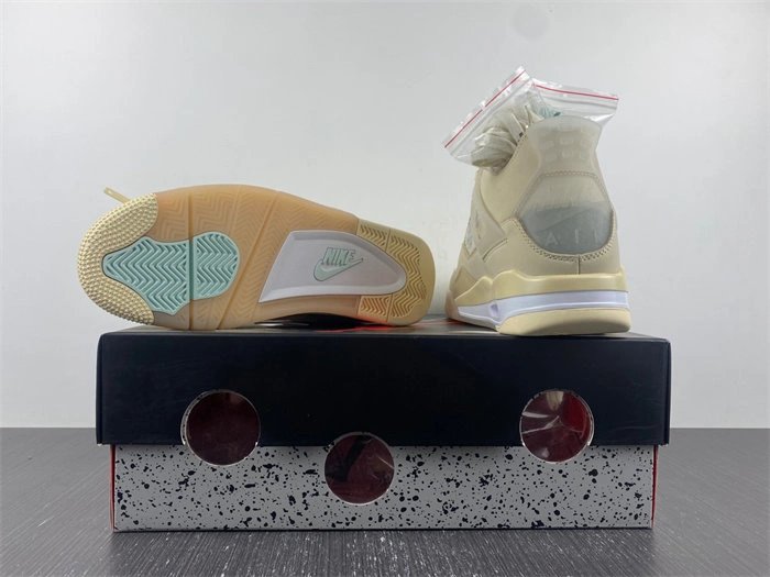 HighQuality Jordan 4 Retro Off-White Sail  CV9388- 3858