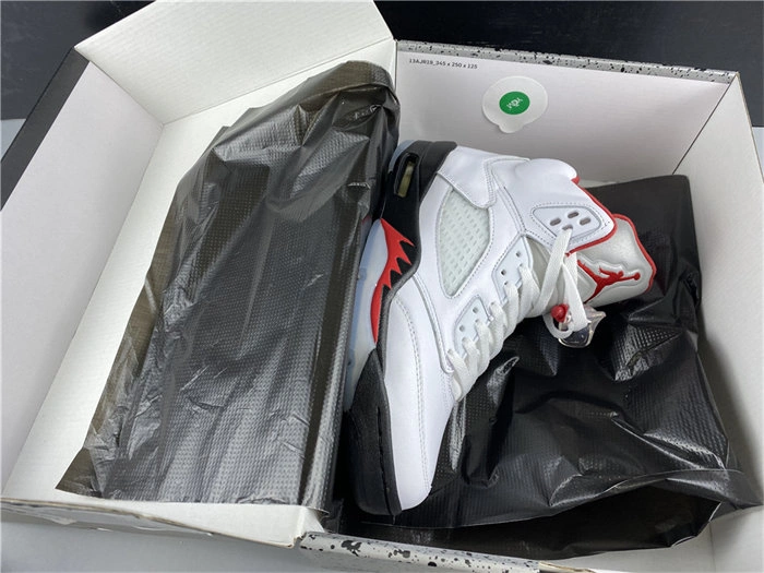 Jordan5 Fire Red Silver Tongue DA1911- SoftTouch 4023